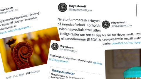 Nå blir det slutt på twitringen fra Høyesterett